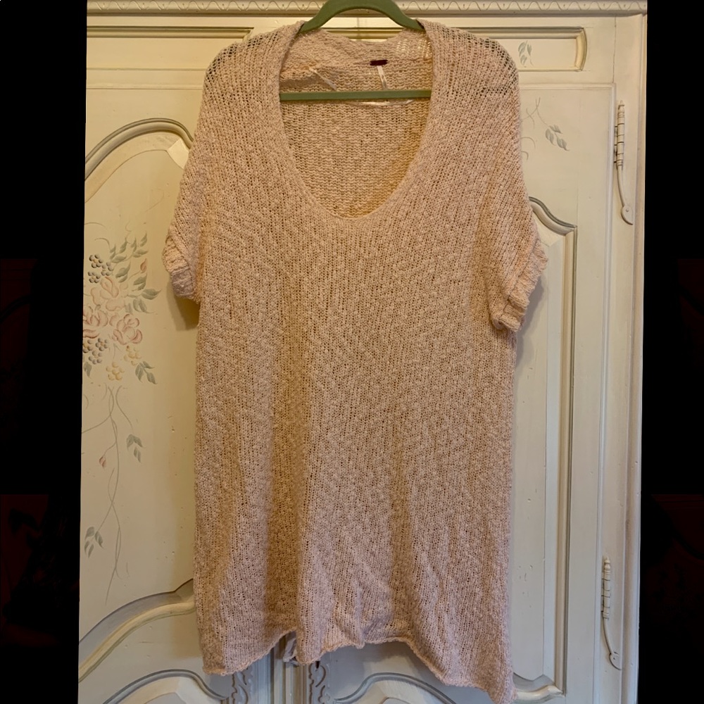 Free People Oversized Open Knit Tunic